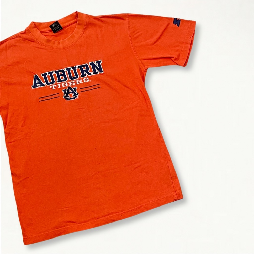 Vintage Y2K 2000s Starter Auburn Tigers Orange Embroidered Collegiate T-Shirt M - Picture 4 of 13